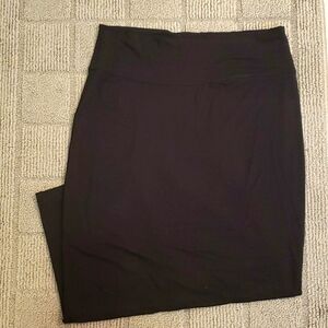 Eileen Fisher stretch jersey black pencil skirt, size PM
